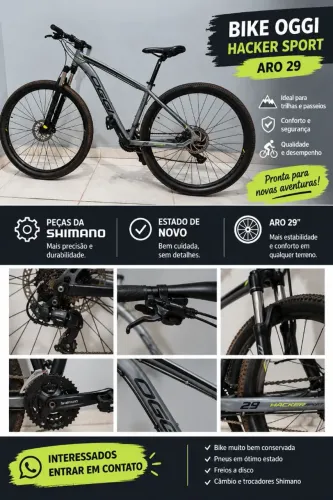 BIKE OGGO HACKER SPORT ARO 29