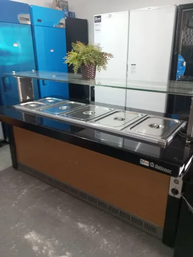 NZ. Buffet Aquecido 2 metros Gelopar sem as cubas 