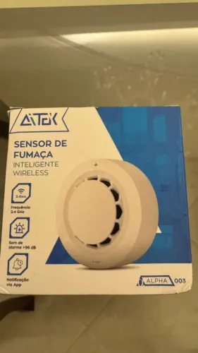 Detector De Fumaça Inteligente Wi-fi Com Alarme Sonoro