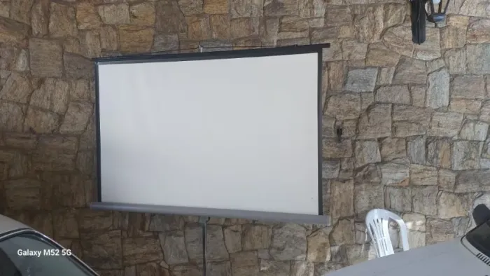 Tela de projeção Telão com Tripé 100 Polegadas 180x180