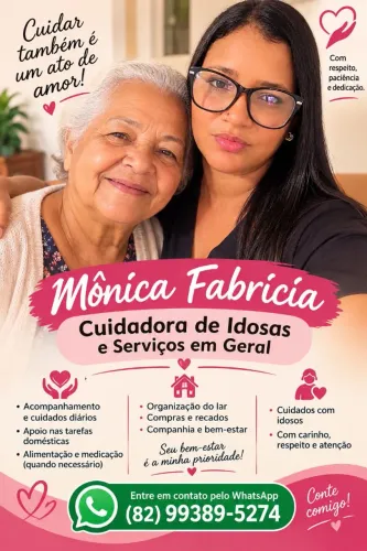 Cuidadora / faxina