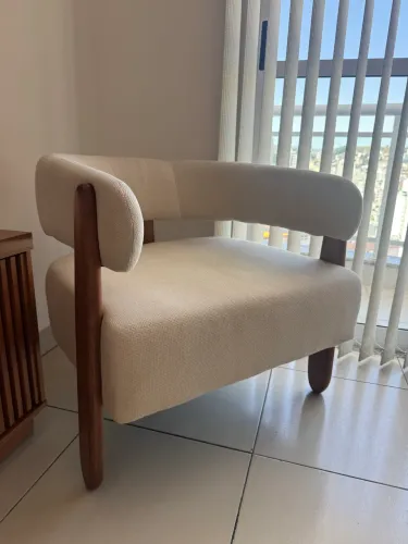 SOFÁ CADEIRA CONFORT, BIANCHI, LINHO, MADEIRA