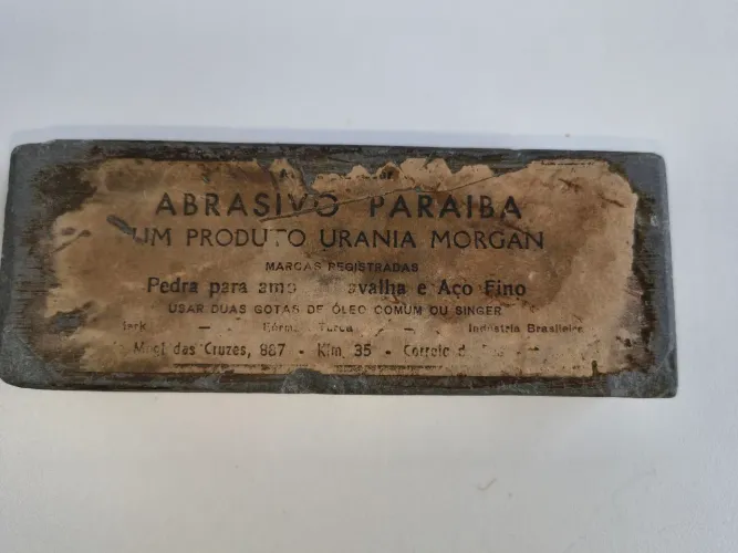 Pedra de amolar navalha Urânia Morgan