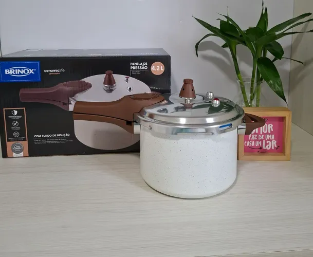 Panela de pressão Brinox Vanila induçao Antiaderente