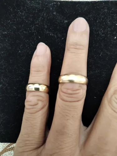 Par de alianças em ouro 18k 6mm
