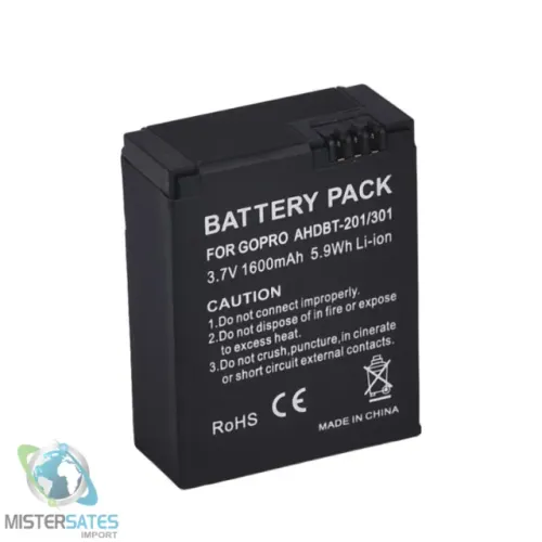 Bateria Gopro hero 3 3+ Recarregável 1600mha - COD 59