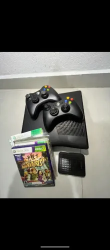 X BOX 360 USADO+CONTROLES+HD 300GB+5 JOGOS TOTALMENTE GRATUITOS