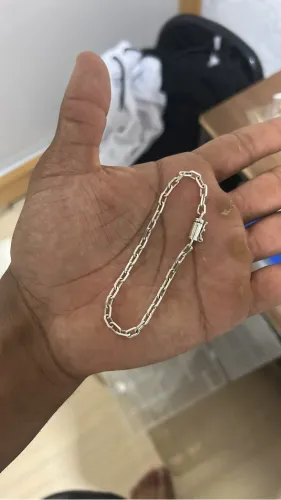 Pulseira de prata maciça 4mm - 950k