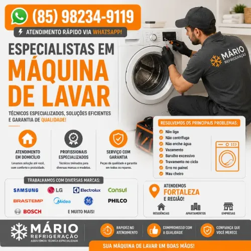 Especialistas em Máquina de Lavar