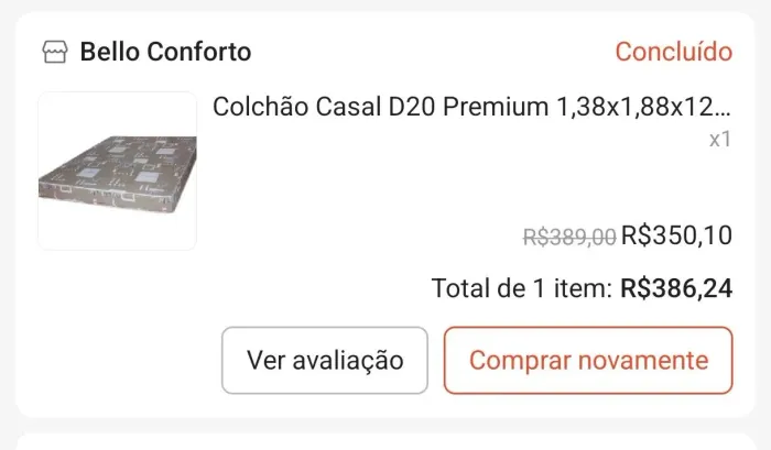 Vendo Base box casal + Colchão.