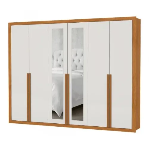 GUARDA-ROUPA CASAL COM ESPELHO