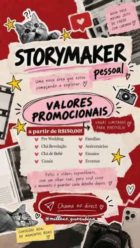 Storymaker / Social Media / Edição / Videomaker (mobile)