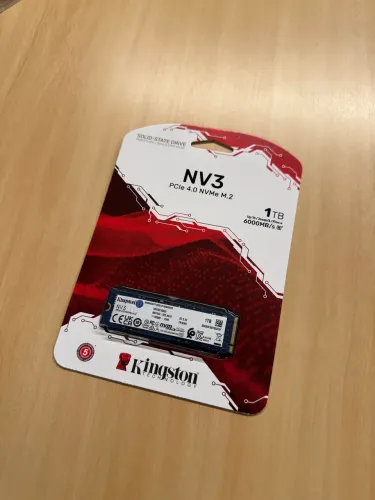 SSD Kingston NV3, 1 TB, M.2 2280, PCIe 4.0, NVMe, Leitura: 6000 MB/s, Gravação: 4000 MB/s