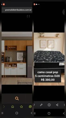 Cozinha Sicilia Completa Cor frijo /Off Acetinado Poliman