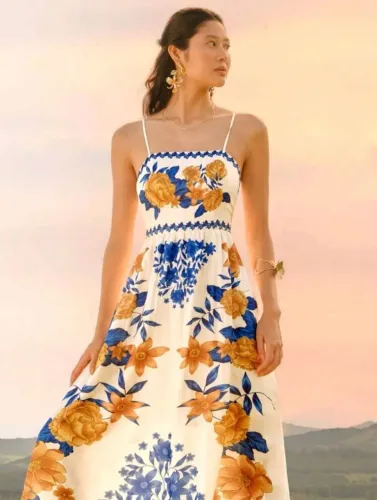 Vestido florido shein PP