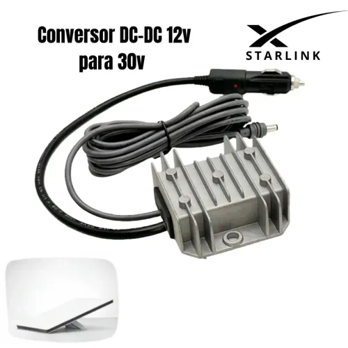 Conversor regulador de 12v para 30v para starlink mini 