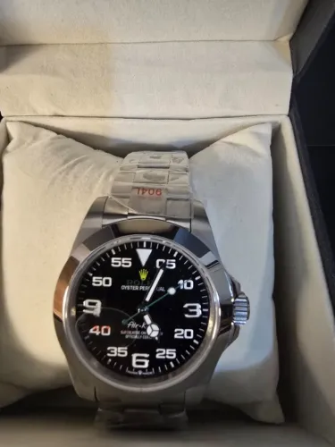 Relógio Rolex Air-King Mostrador Preto 40mm Automático