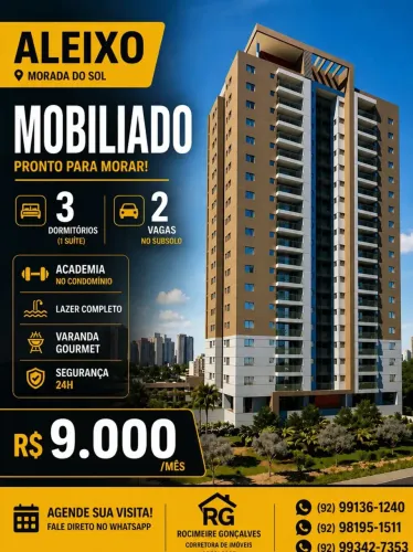 Imóvel para aluguel possui 117 metros quadrados com 3 quartos em Aleixo - Manaus - AM