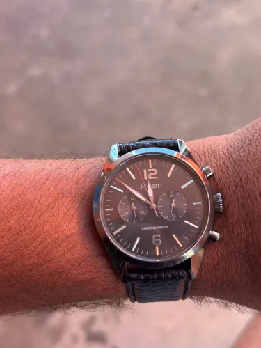 Relógio H.Stern Chronograph 42mm Masculino - Couro Preto | Original
