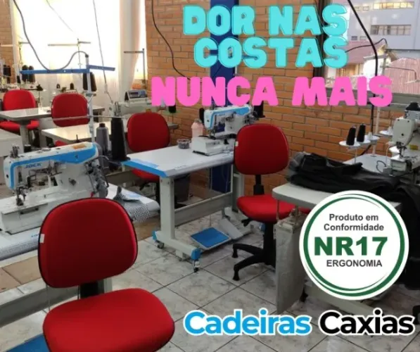 Cadeiras Ergonômicas NR17 para costureiras