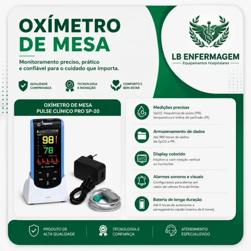 Oxímetro de Mesa Hospitalar ALUGUEL