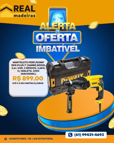 MARTELETE SDS PLUS 800W 220V DEWALT D25133K