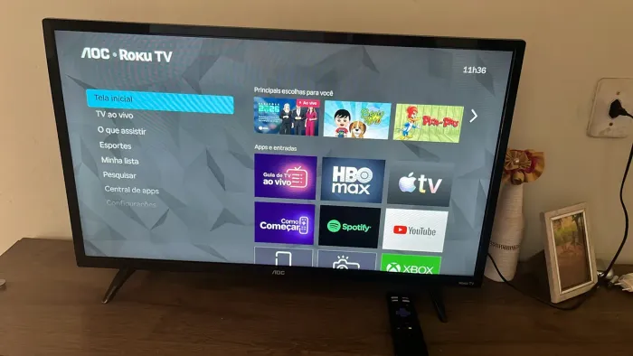 Televisão smart semi nova