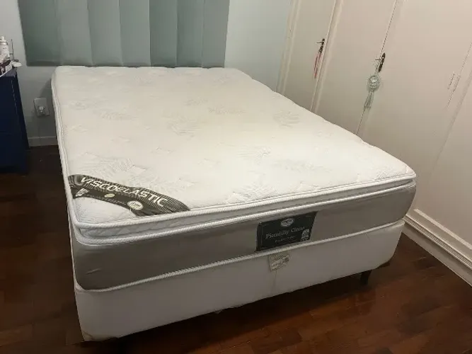 Cama box casal com colchão