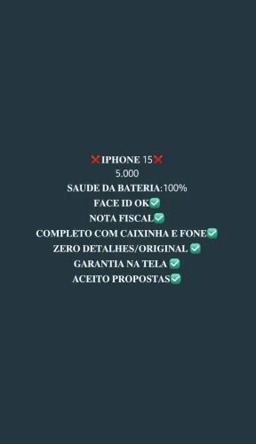 Iphone 15 258gb original