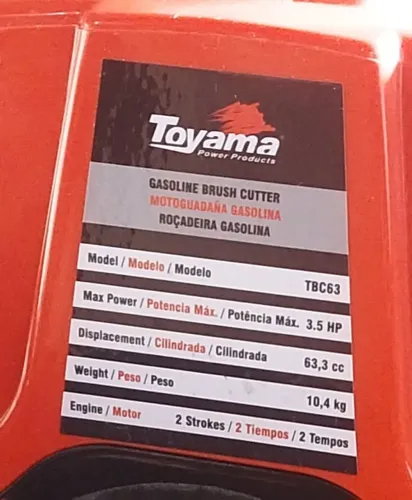 Roçadeira Toyama  tbc 63cc
