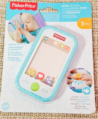 Mordedor e Chocalho Telefone Meus Primeiros Selfies da Fisher-Price