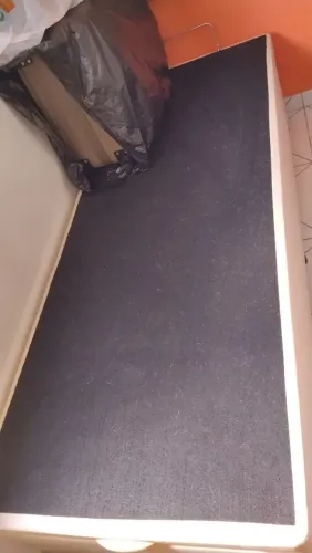 Colchão queen + baú + cabeceira 