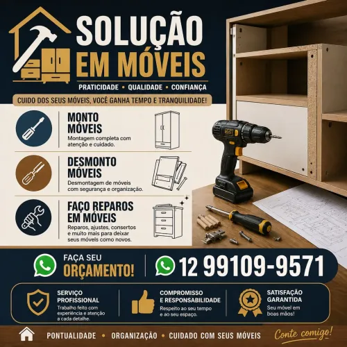 MONTAGEM DE MÓVEIS