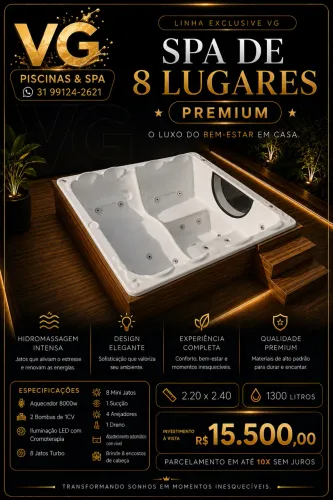 Spa de 8 lugares premium