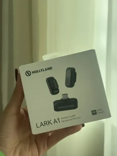 Microfone Hollyland Lark A1 Duo Usb-c cor Preto (PRODUTO NOVO) - Aceitamos cartão de crédi
