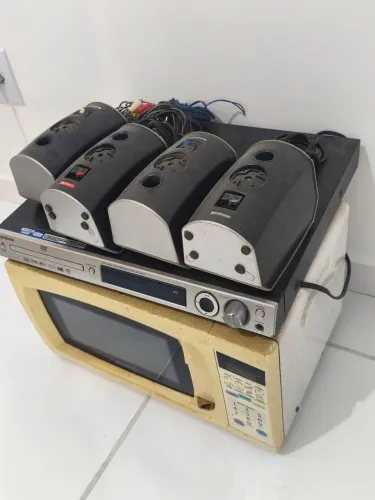 Doação Microondas e Home Theater