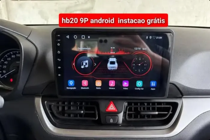 Multimídia HB20 9P Android 3ram 32g carplay YouTube Netflix wi-fi Waze bluetooth 