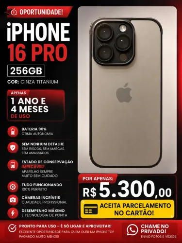 iPhone 16 PRO 256GB - Titanium