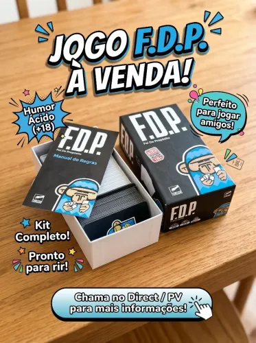 JOGO DE CARTAS F.D.P. (FOI DE PROPÓSITO)