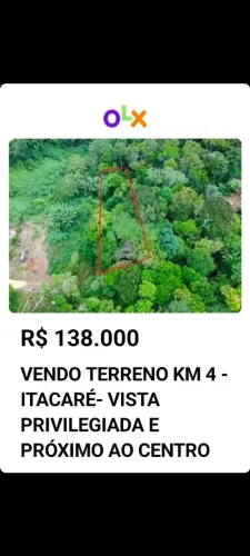 Terreno Itacaré -Ba Km 4 Rua do Canoeiro , Ária privada Casa de alto padrão,masente poent