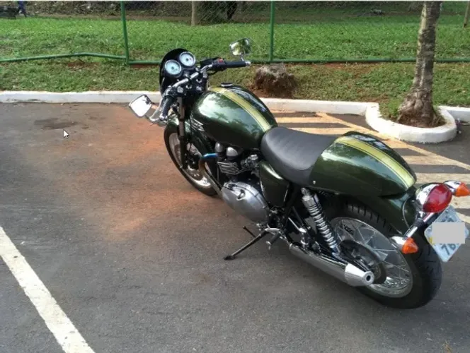 Triumph Thruxton 900 (865cc) - Brooklands Green / Impecável