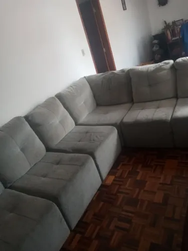Sofa retratil 6 lugares ( material de primeira) para desocupar o localj
