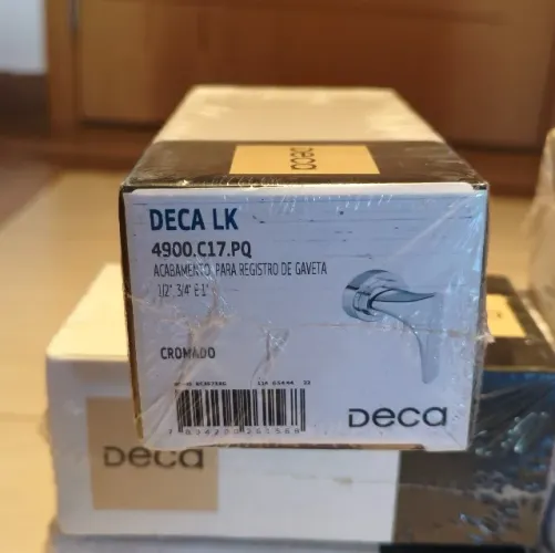 Acabamento para Registro de Gaveta 1/2", 3/4" e 1" - Deca LK 4900.C17.PQ (8 unidades)