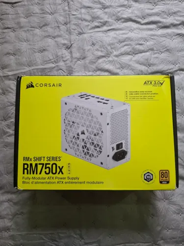 Fonte Corsair Rm750x 750w Shift Branca Full Modular