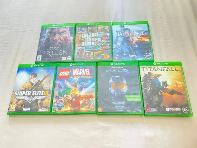 7 Jogos Xbox One - Mídia Física Original