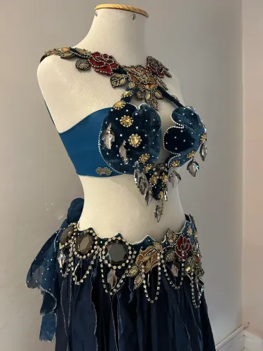Traje luxo para dança do ventre- Ateliê Rejanne Mesquita