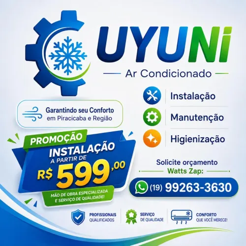 Instalação de ar-condicionado