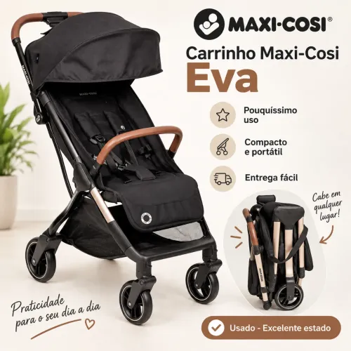 Carrinho Maxi-Cosi Eva Essential - Pouquíssimo Uso - Excelente Estado