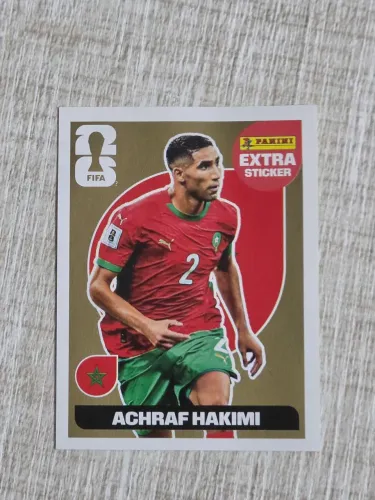 FIGURINHA PANINI ACHRAF HAKIMI EXTRA LEGEND OURO FIFA WORLD CUP 2026