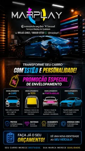 ENVELOPAMENTO ADESIVOS DECORATIVOS, FACHADAS E TUDO EM COMUNICAÇÃO VISUAL 